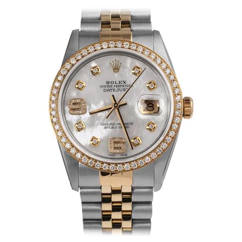 rolex oyster perpetual datejust diamond bezel